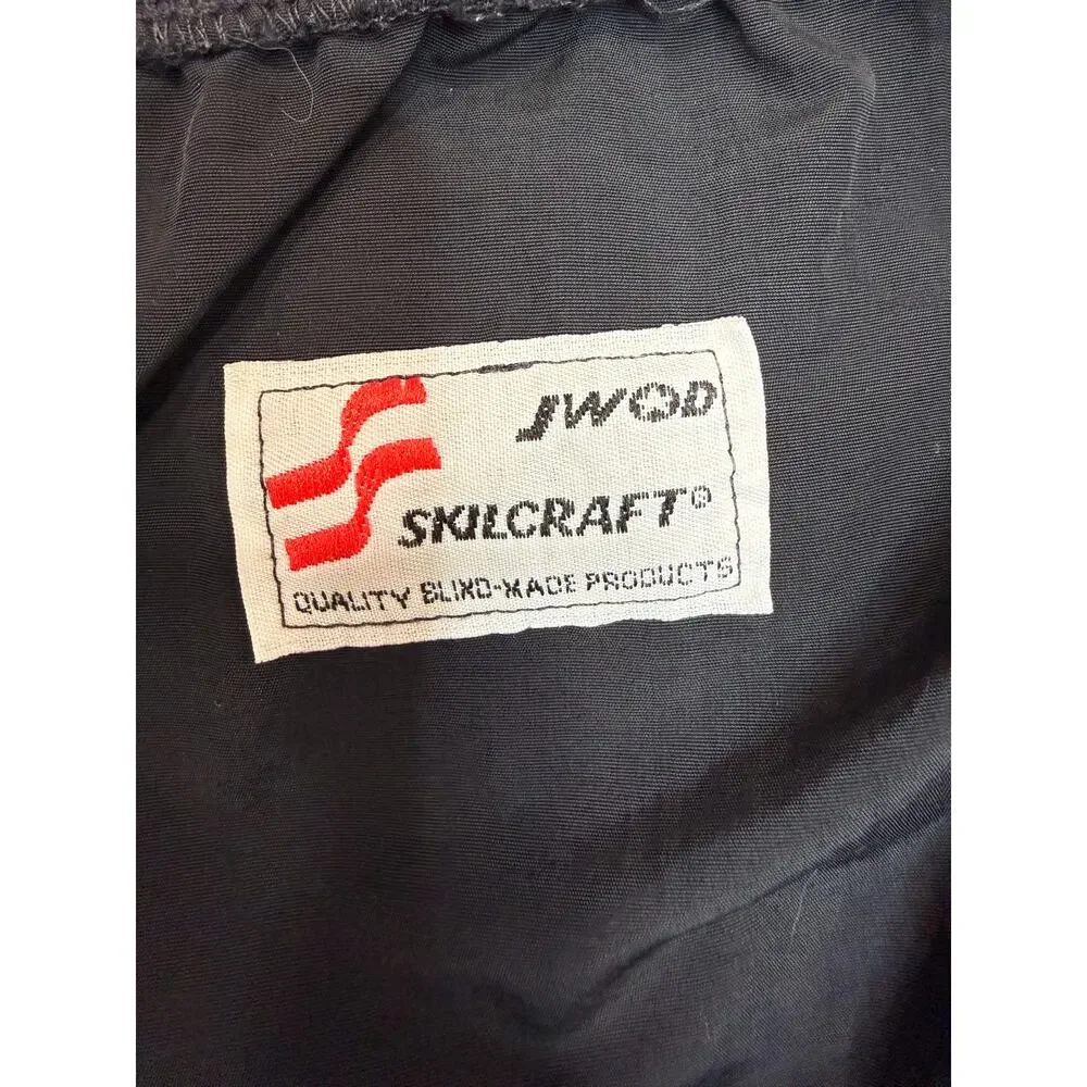 US Army APFU Skilcraft PT Pants Men's Medium Black Nylon Physical Fitness Jogger
